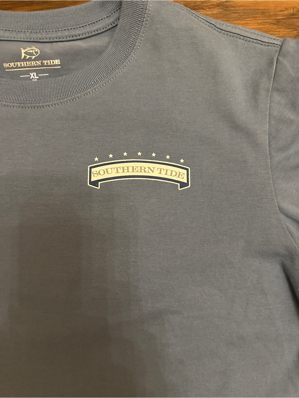 Southern Tide Boys' Dusty Blue Baseball Graphic Tee - Picture 3 of 5